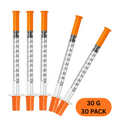 30G 8mm 1mL Syringes – 30 Pieces